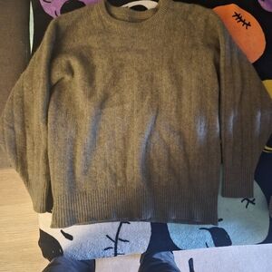 Men's Olive Green Casmere Sweater